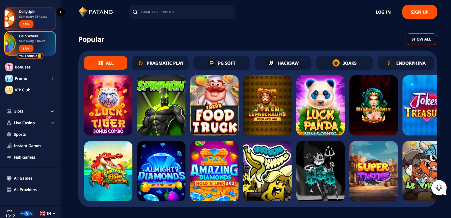 Patang Casino Übersicht